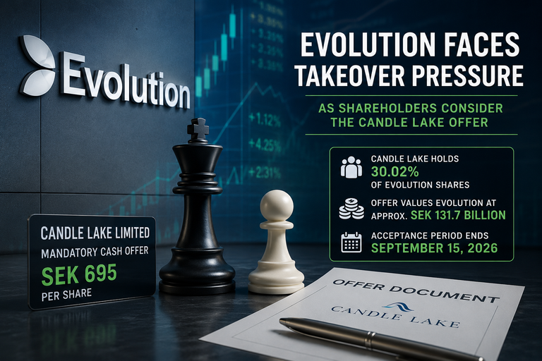 Evolution Faces Takeover Pressure
